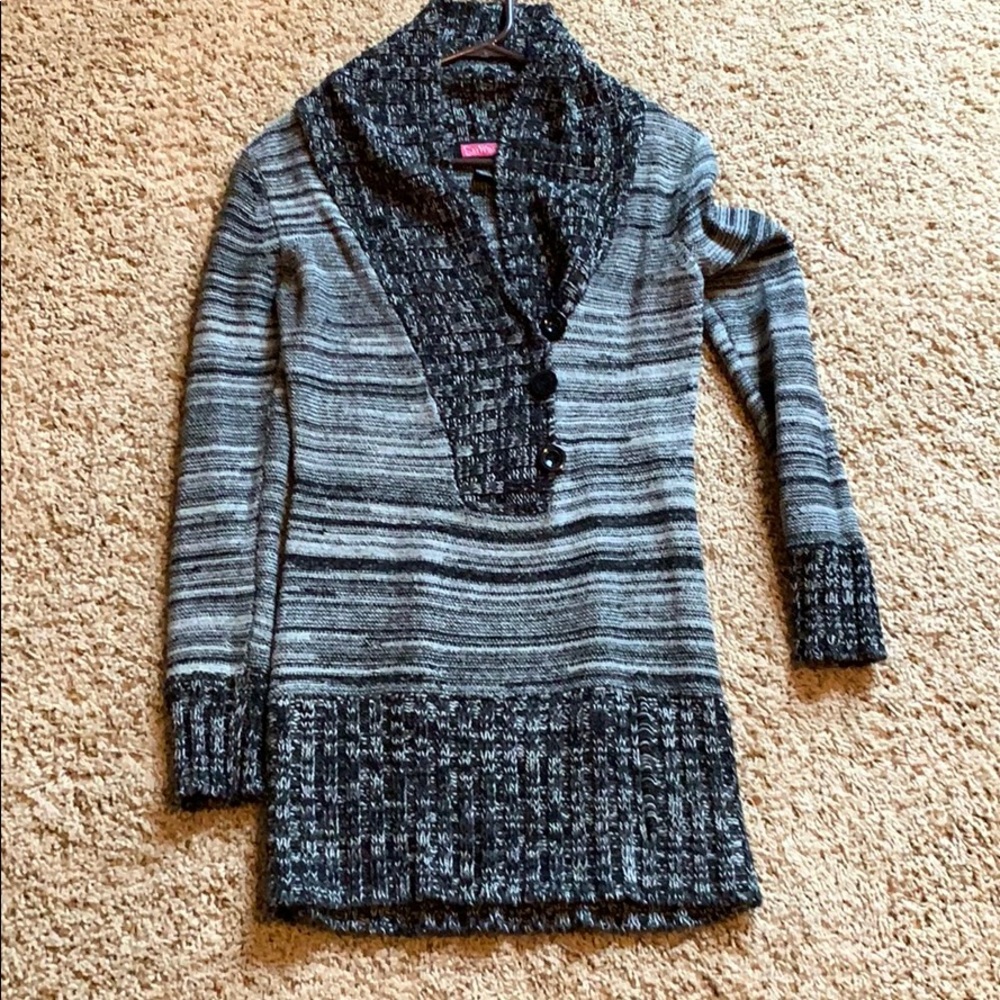 Black long sweater